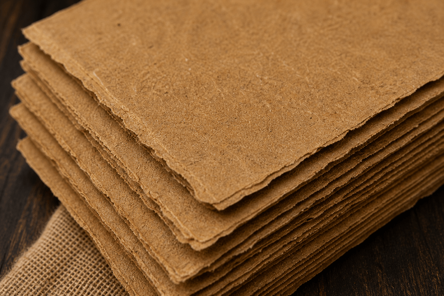 brown deckle paper