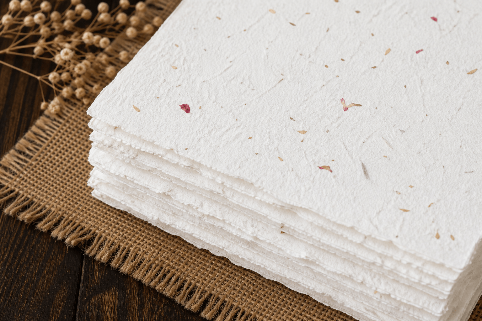 handmade white paper