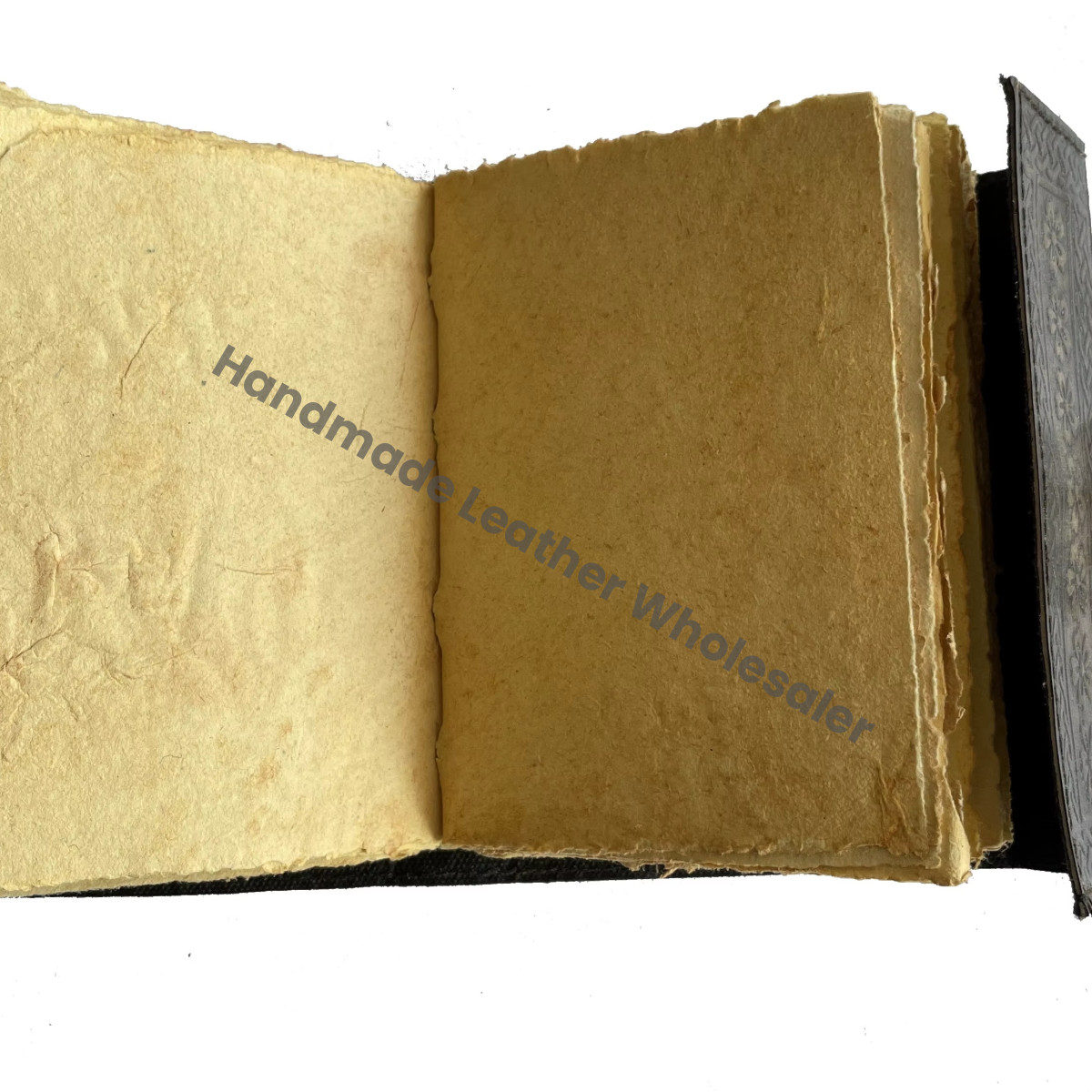 Antique Design Personalized Vintage Leather Hardcover Loose-Leaf Diary with Custom Logo and Packaging