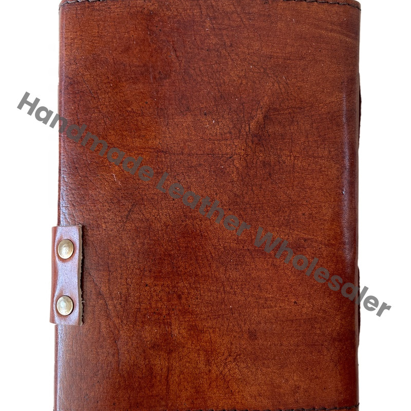 Antique Handmade Deckle Edge Paper Key Brown Vintage Leather Journal Sketchbook Thermal Gift Charmed Spell Wiccan Journals