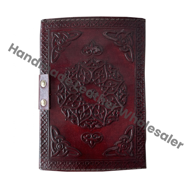 Antique Handmade LION Vintage Leather Journals Spell Wiccan Yellow Notebooks Writing Planner Deckle Paper Thermal Binding Gift