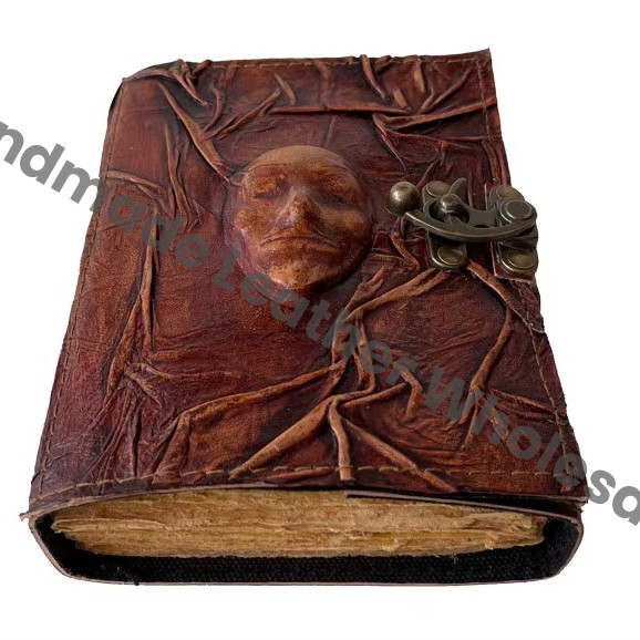 Antique Horror Leather Journal Handmade Vintage Brown Journal Blank Book Notebook Sketchbook Diary Personalized Journal