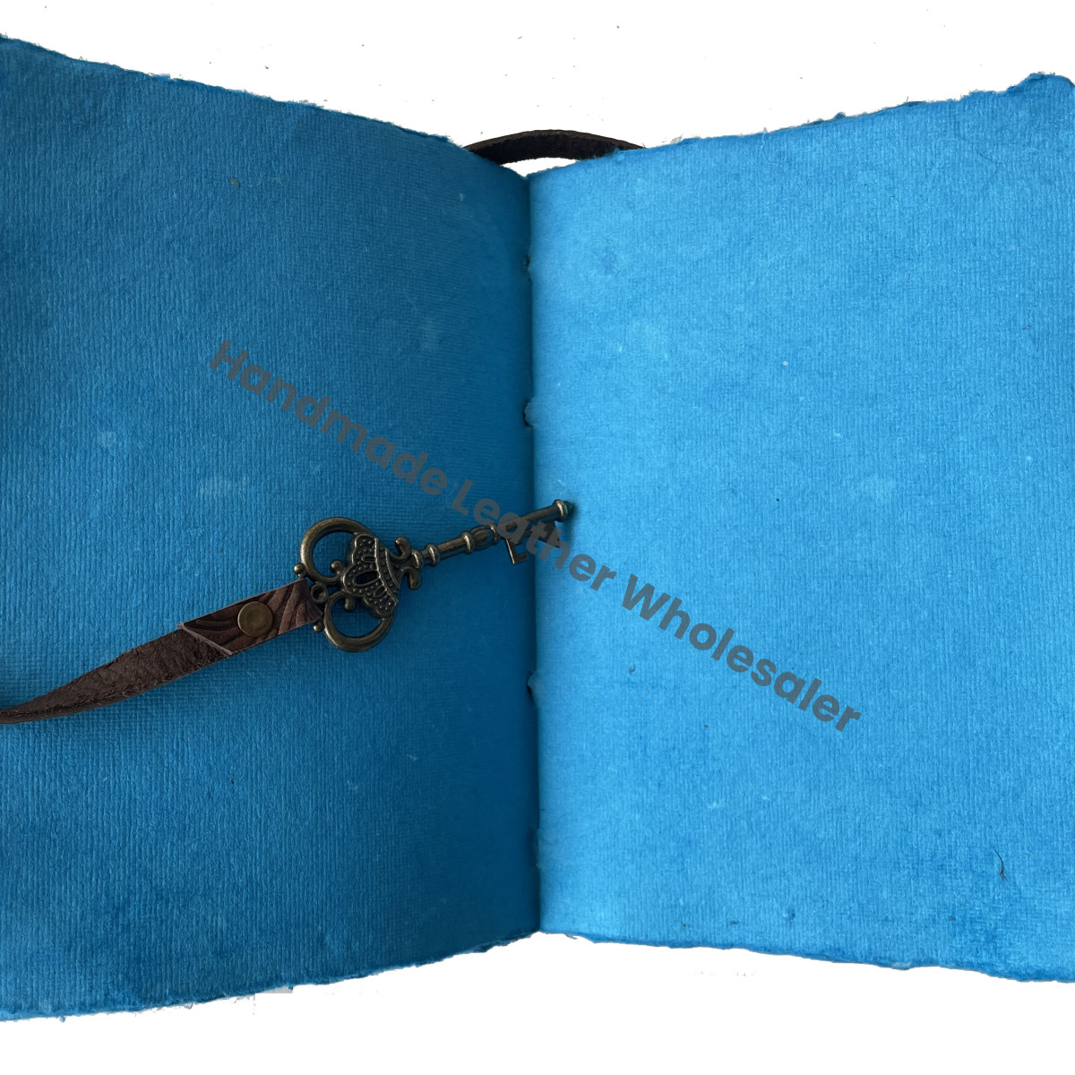 Antique Leather Address Book Unisex New Black Unlined Deckle Edge Eco-friendly Pages A4 Thermal Binding Custom Logo Gift