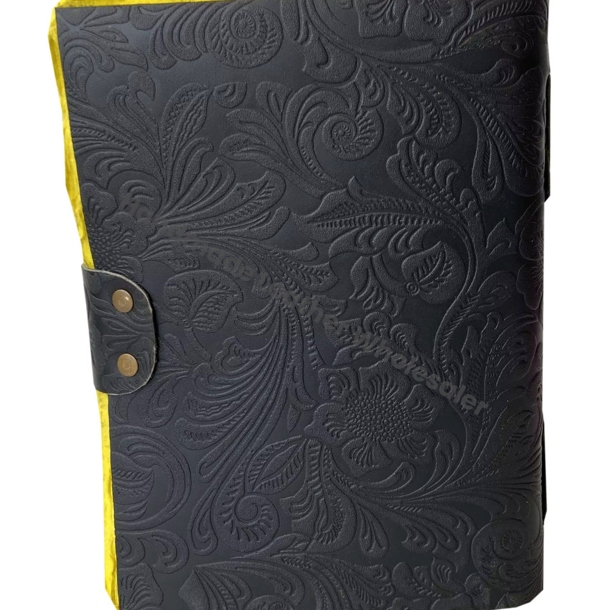 Antique Leather Journal Book Shadows Unisex New Black Unlined Deckle Edge Paper Pages Spiral Binding Gift Leather Blank Book