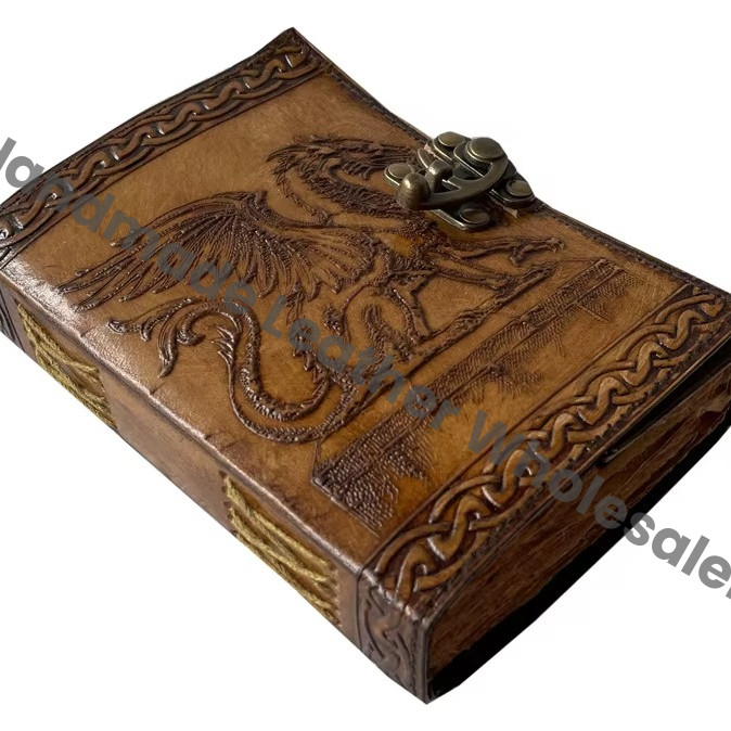 Antique Leather Journal Spell Book of Shadows With C Lock Embossed Handmade for Gift Travel Organizer Planner books