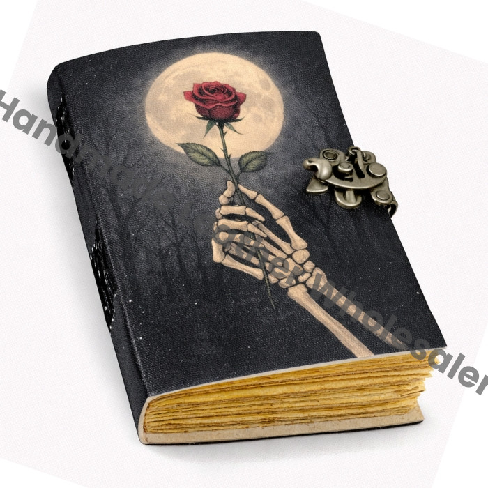 Antique Look Handmade Leather Journal Vintage Diary for Writers & Artists Rustic Grimoire: Vintage Spell Book of Shadows Vintage Paper Diary