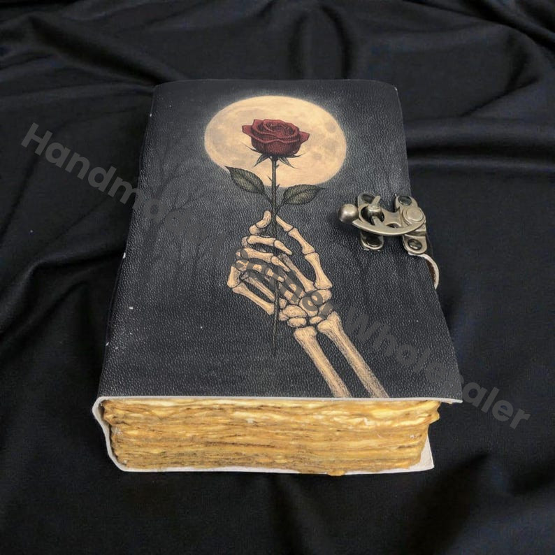 Antique Look Handmade Leather Journal Vintage Diary for Writers & Artists Rustic Grimoire: Vintage Spell Book of Shadows Vintage Paper Diary