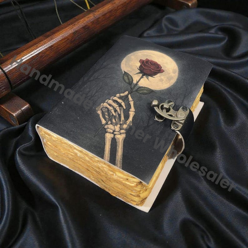 Antique Look Handmade Leather Journal Vintage Diary for Writers & Artists Rustic Grimoire: Vintage Spell Book of Shadows Vintage Paper Diary