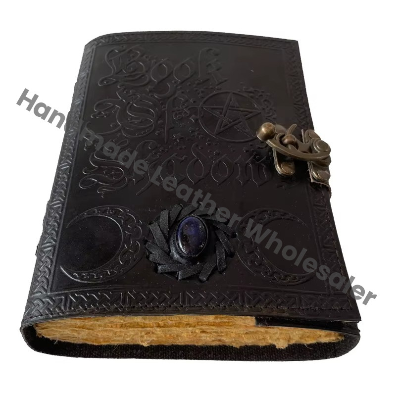 Book of Shadows Black Personalized Leather Address Book Colorful Hardcover Notebook My Hot Book Low Price Journal Handmade Blank
