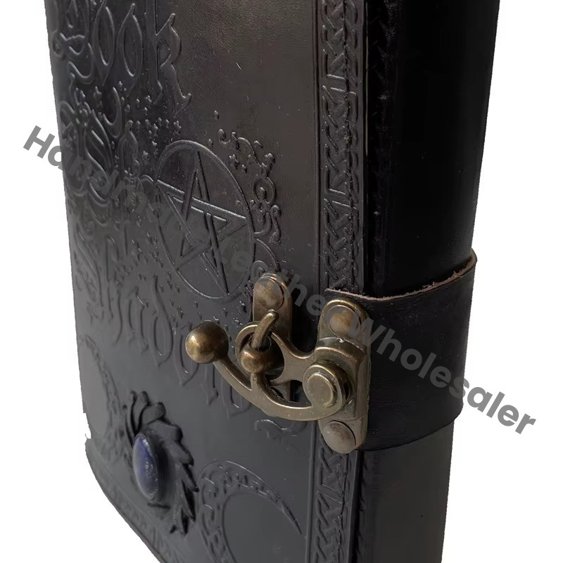 Book of Shadows Black Personalized Leather Address Book Colorful Hardcover Notebook My Hot Book Low Price Journal Handmade Blank