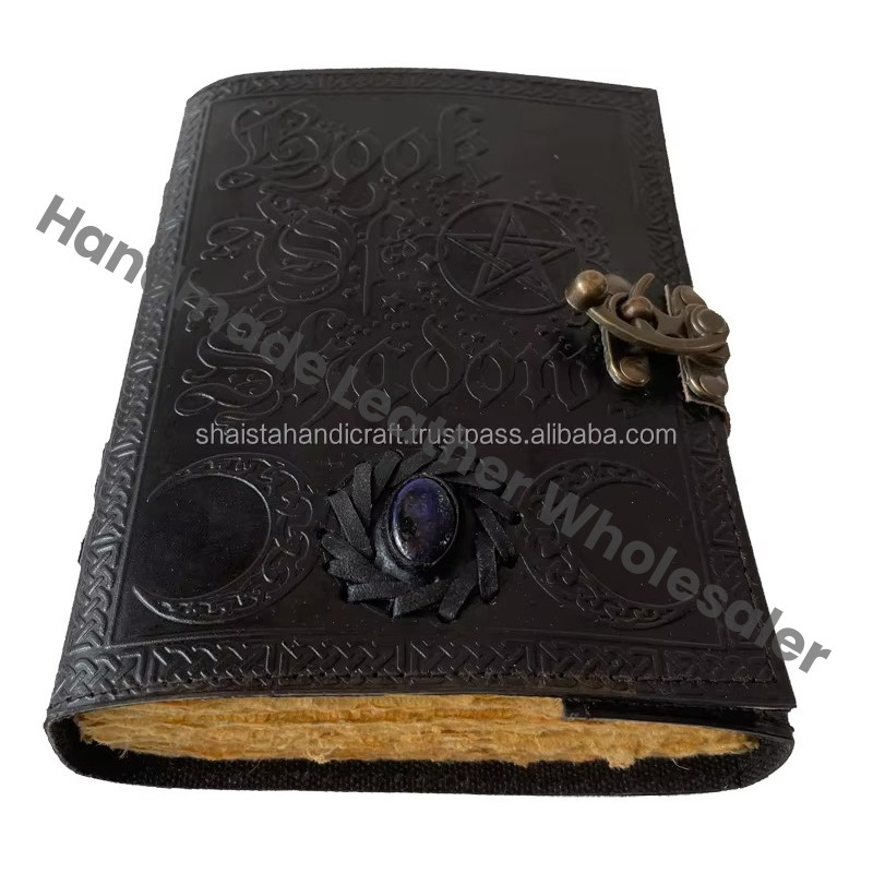 Book of Shadows Black Personalized Leather Address Book Colorful Hardcover Notebook My Hot Book Low Price Journal Handmade Blank