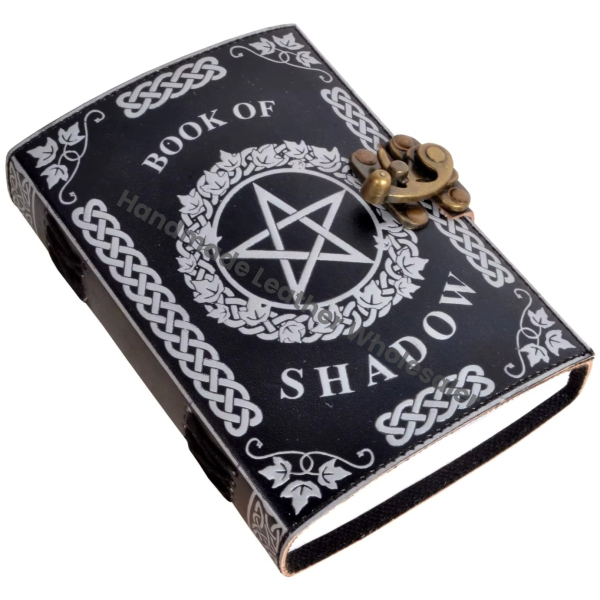Book of Shadows Printed Silver with Black Hardcover Wholesaler Notebooks Classic Vintage Spell Books Sketchbook Gift for Women