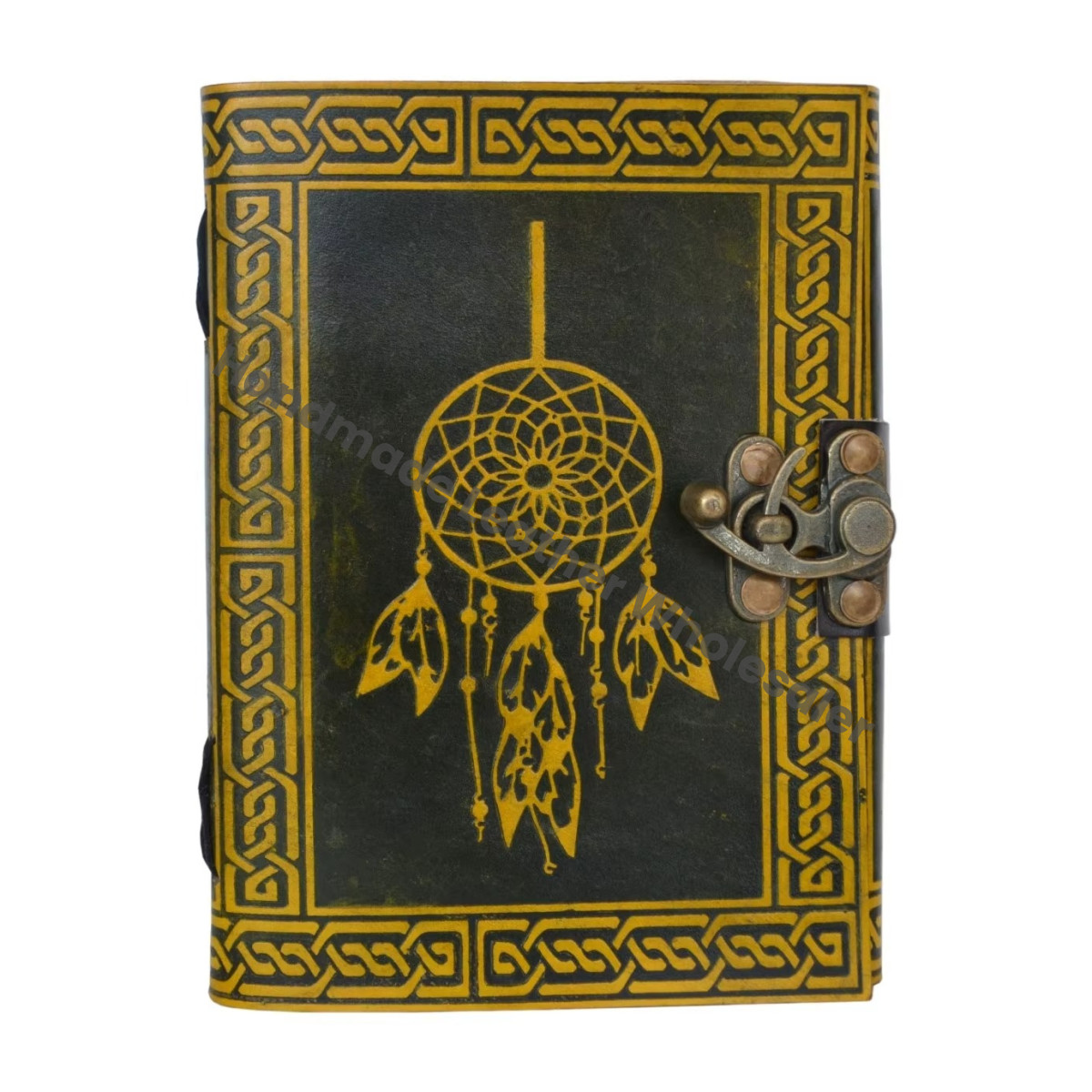 Book of spell sketchbook leather Journal handmade supplies Celtic Dream catcher notebooks woman large Travel Planner Shadows