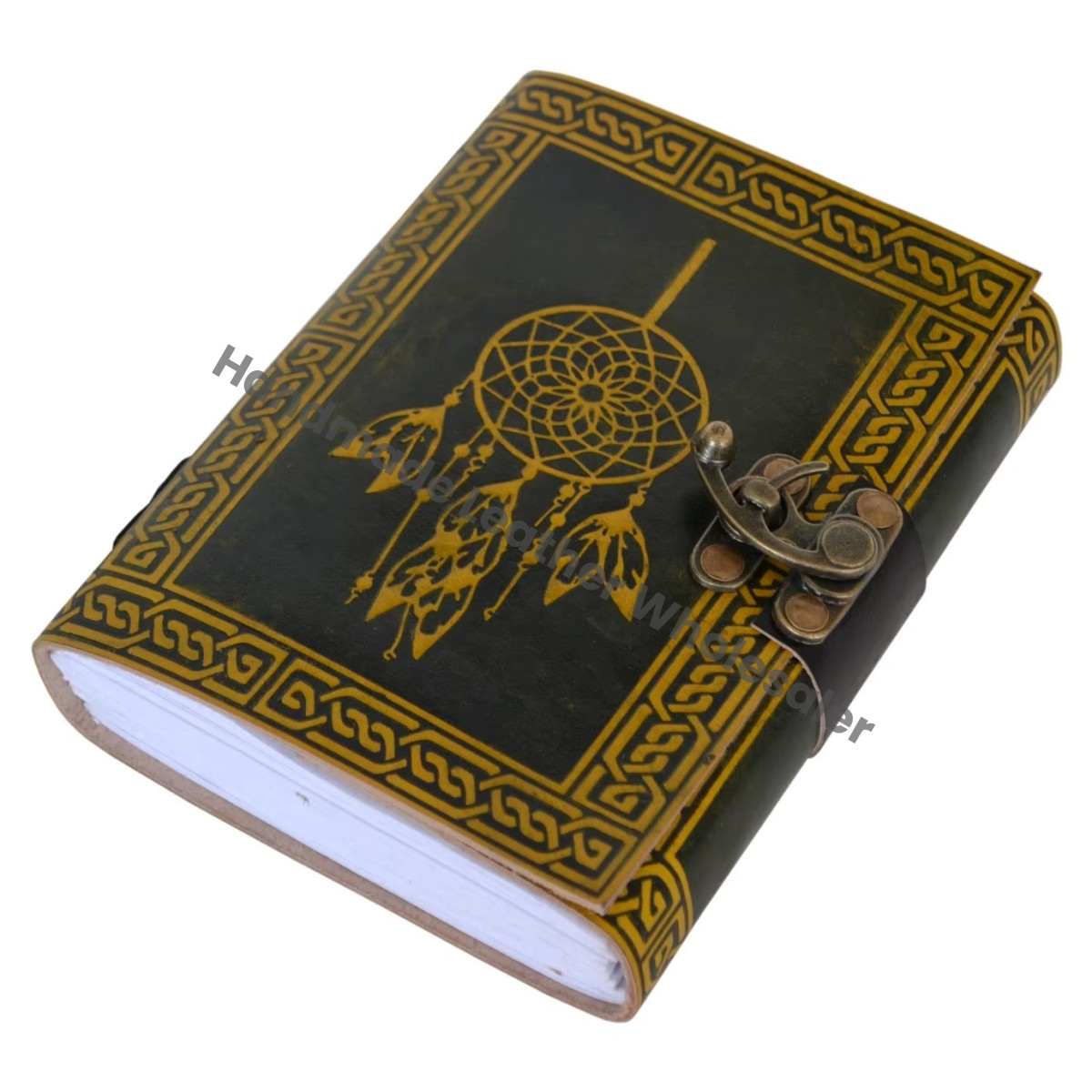 Book of spell sketchbook leather Journal handmade supplies Celtic Dream catcher notebooks woman large Travel Planner Shadows