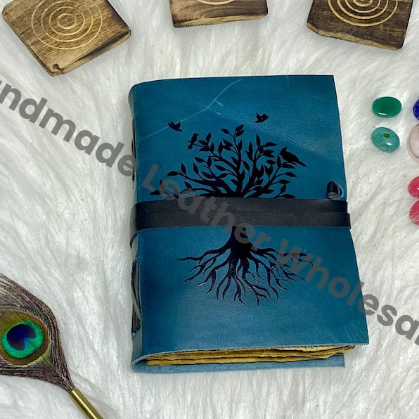 Tree of Life Leather Journal: Handmade Sketchbook, Spell Book