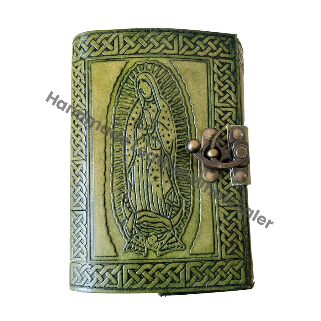Book of Spells Mother Leather Bound Journal Deckle Edge Paper Daily Green Journal Antique Vintage Book for Men and Women