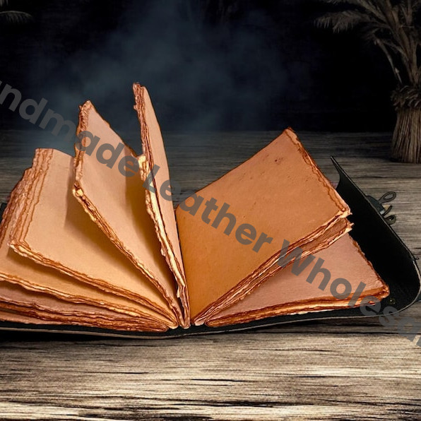 Book of the Dead Grimoire | Handmade Leather Journal, Egyptian Prop Replica Notebook