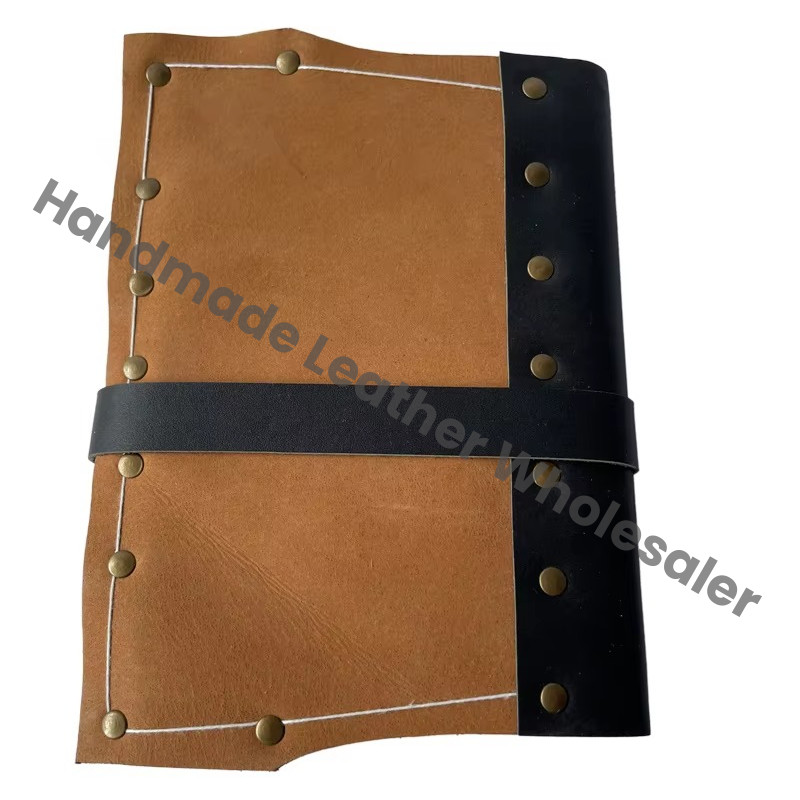 Brass Buckle Leather Journal Soft Blank Notebook Drawing Travel Journal Vintage Spell Book Thermal Binding Sketchbook