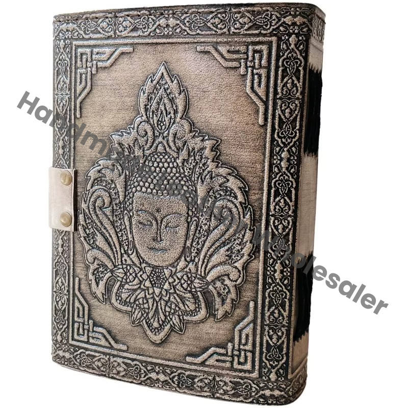 Buddha Book of Shadows Journal for Writing Men & Women School Office Supplies Antique Embossed Travel Planner Notebook Diary