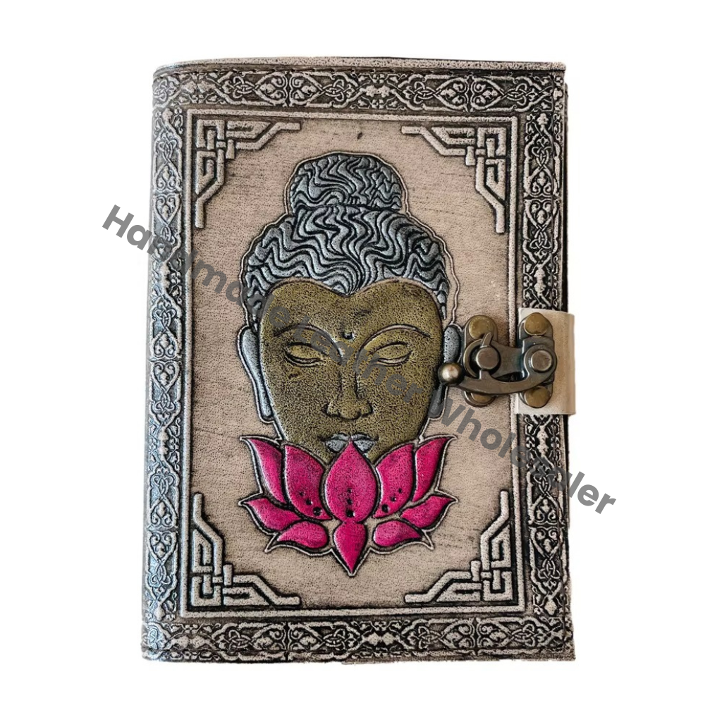 Buddha Book of Shadows Journal for Writing Men & Women School Office Supplies Antique Embossed Travel Planner Notebook Diary