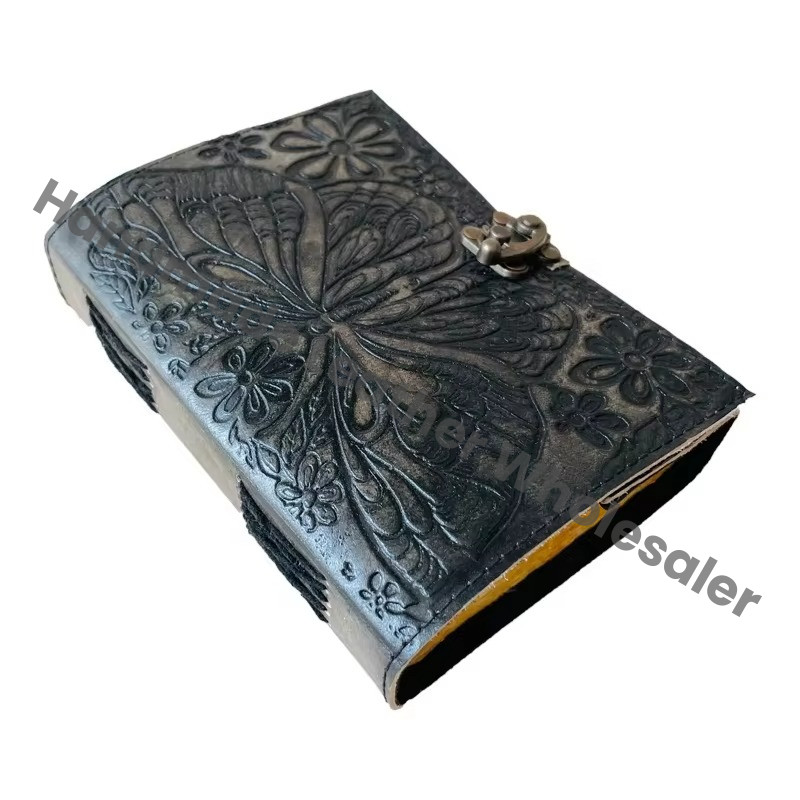 Butterfly Book of Shadows Journal for Writing Men & Women School Office Charcoal Embossed Travel Planner Notebook Diary