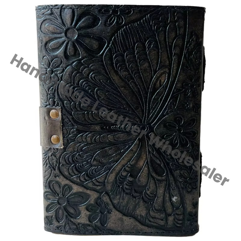 Butterfly Book of Shadows Journal for Writing Men & Women School Office Charcoal Embossed Travel Planner Notebook Diary