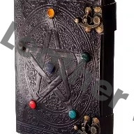 Chakra Notebooks New Pentagram Leather Journal Large Celtic Embossed Leather Journal With Lock Journal With Stone