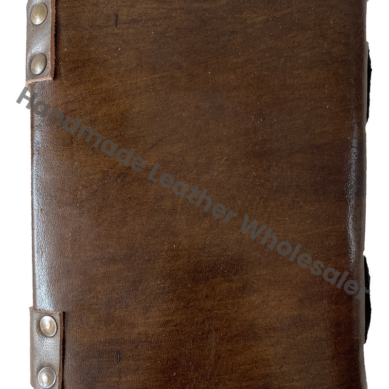 Charcoal Tree of Life Hardcover Journal Vintage Bound Leather Cover Handmade Recyclable Paper Custom Logo Option Gift