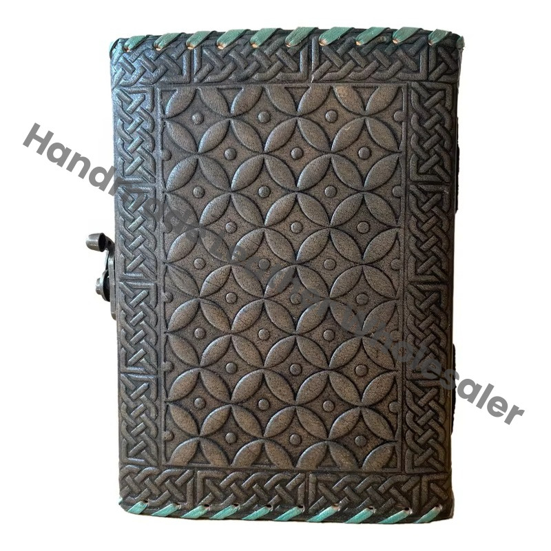 Classic Vintage Spell Book Shadows Leather Hardcover Custom Logo Notebooks Sketchbook Gift Women Artist Diary Planner Handmade