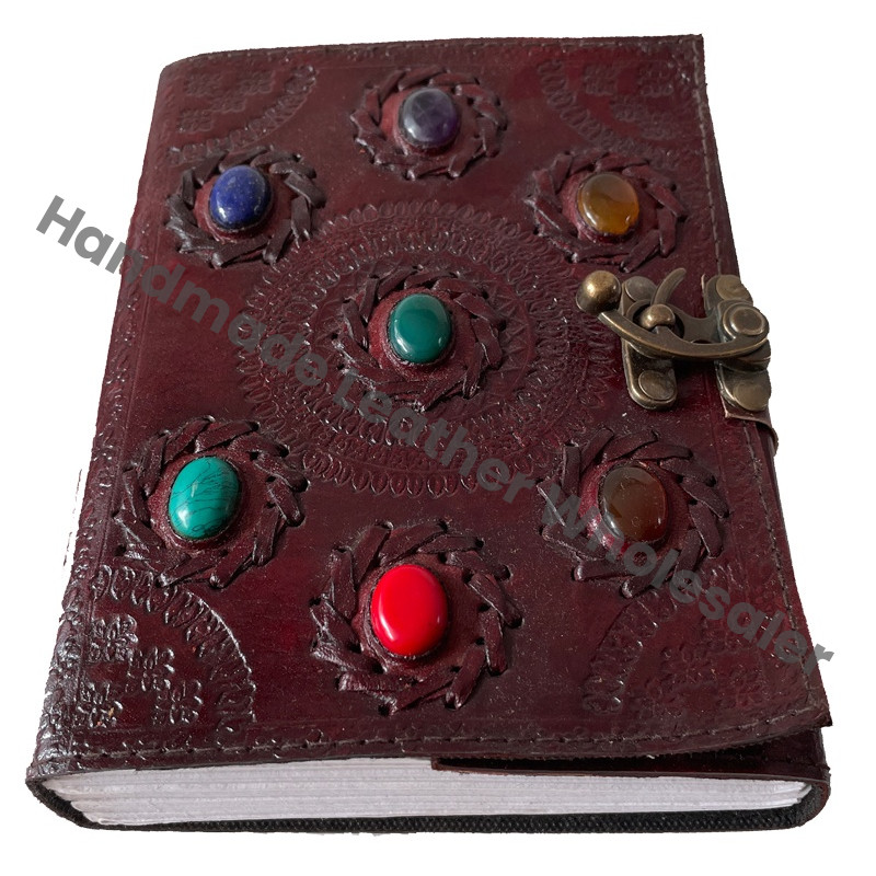 Creative Note Books Custom Logo Hardcover Seven Stone Notepad Constellation Notebook Happy Planner Brown Daily Gift Journal