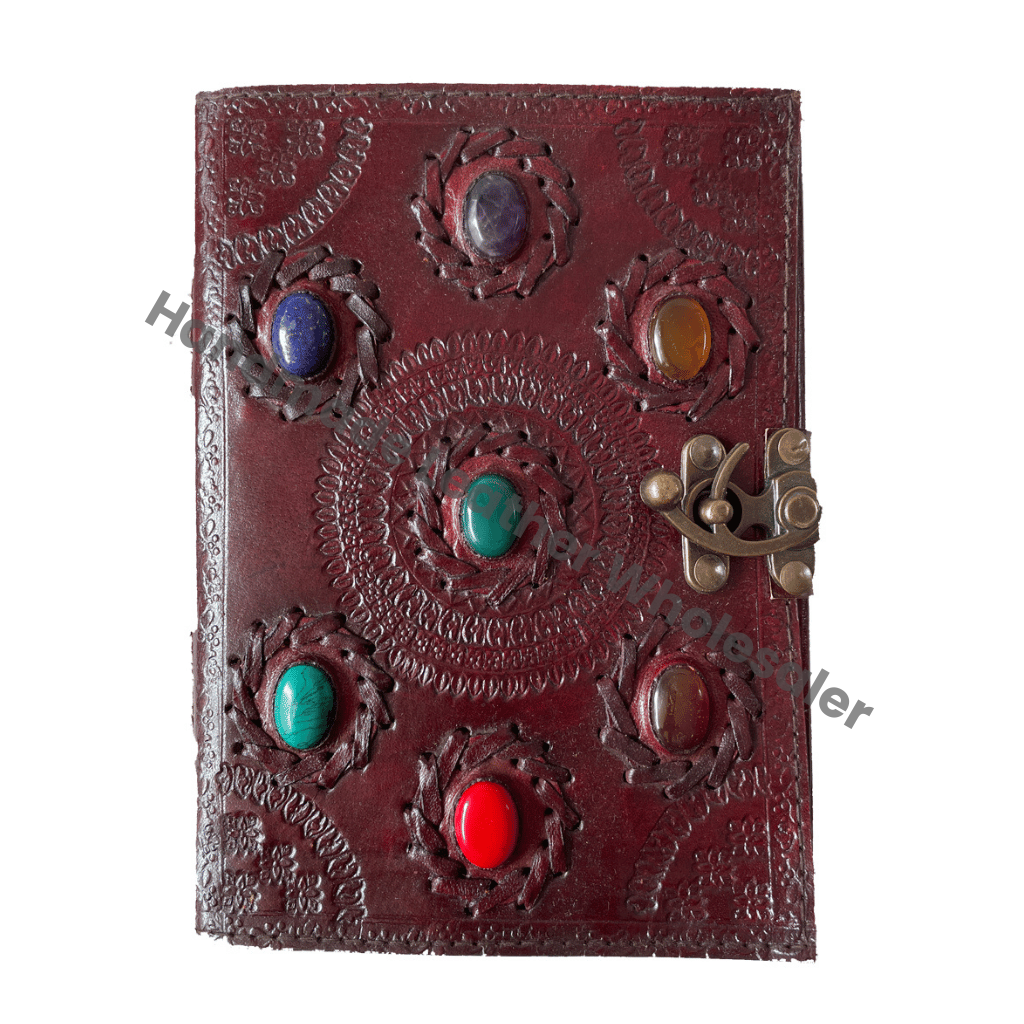 Creative Note Books Custom Logo Hardcover Seven Stone Notepad Constellation Notebook Happy Planner Brown Daily Gift Journal