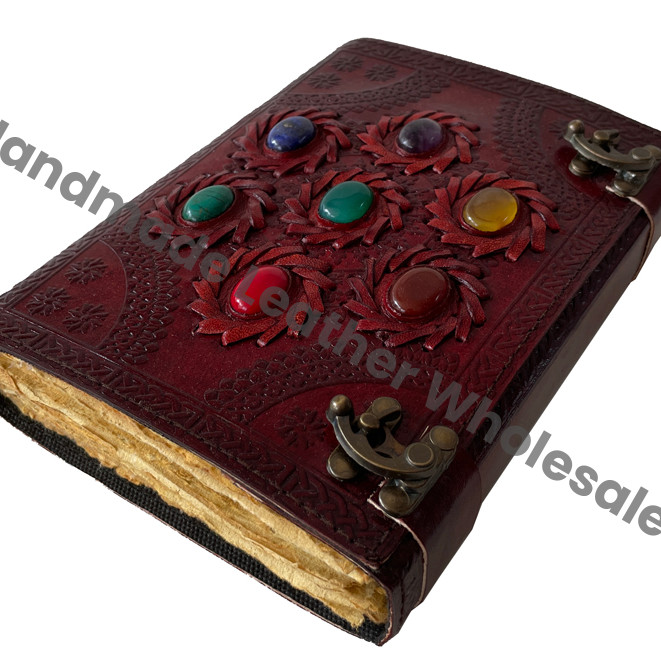 Creative Note Books Custom Logo Hardcover Seven Stone Planner Drawing Sketchbook Planner Daily Gift Journals Hardcover