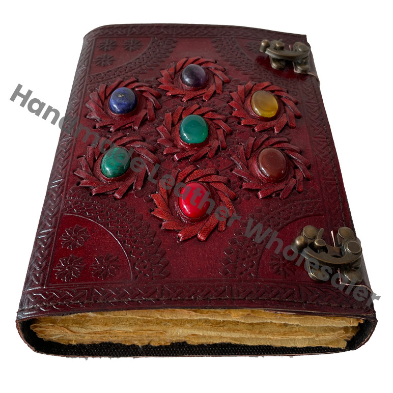 Creative Note Books Custom Logo Hardcover Seven Stone Planner Drawing Sketchbook Planner Daily Gift Journals Hardcover