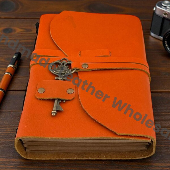 Custom Leather Journal Handmade Diary | Vintage Blank Antique Paper Notebook for Writers