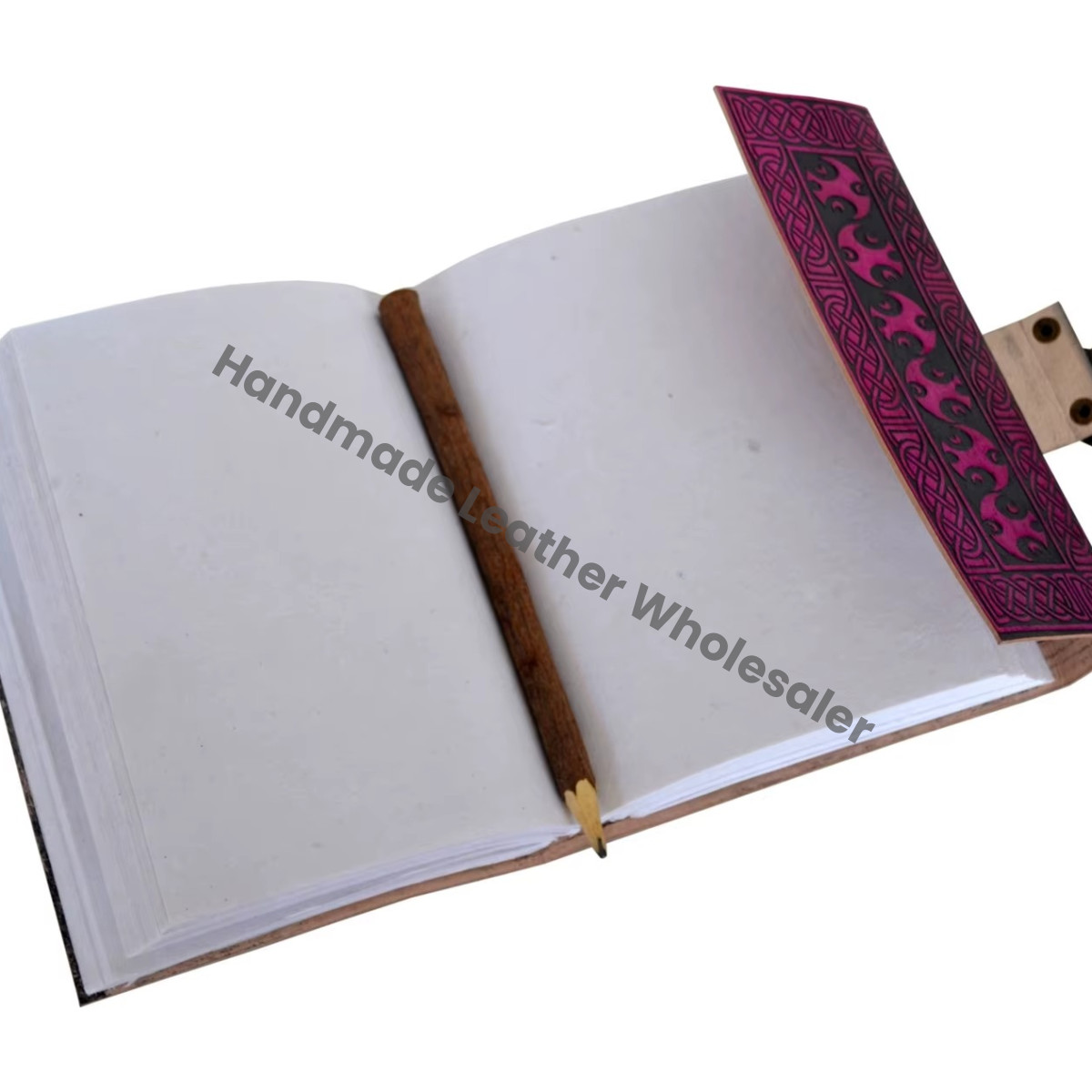 Customized Organizer Handcraft Buddha Leather Journal Embossed Handbook Notebook Organizer Diary Vintage Bound Journals