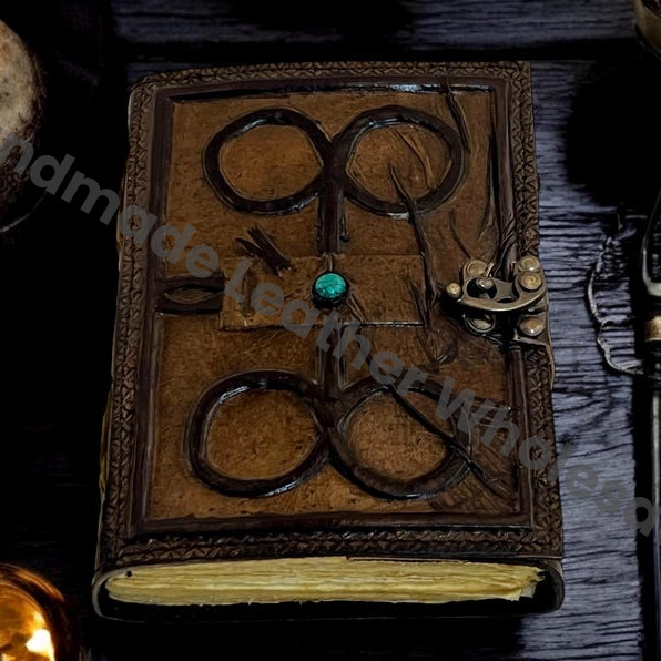 Darkhold Grimoire Book of Damned The Book of Sin Gothic Blank Spell Book of Shadow Leather Journal Scarlet Witch Prop Merchandise Evil Book
