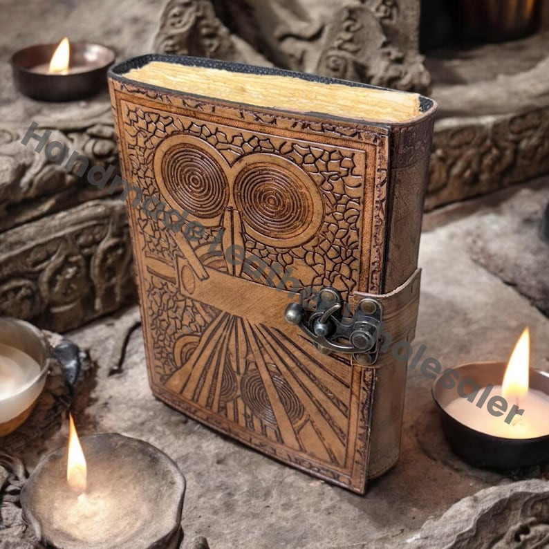 Darkhold Leather Journal: Book of Shadows, Grimoire with Lock