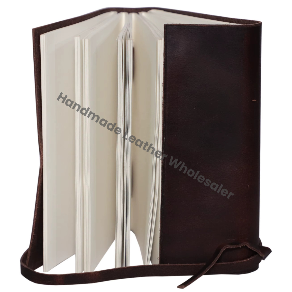 Dolphin Leather Journal Blank Thermal Binding Sketchbook Drawing Handmade Deckle Old Pages Large Notebooks Gift Travel