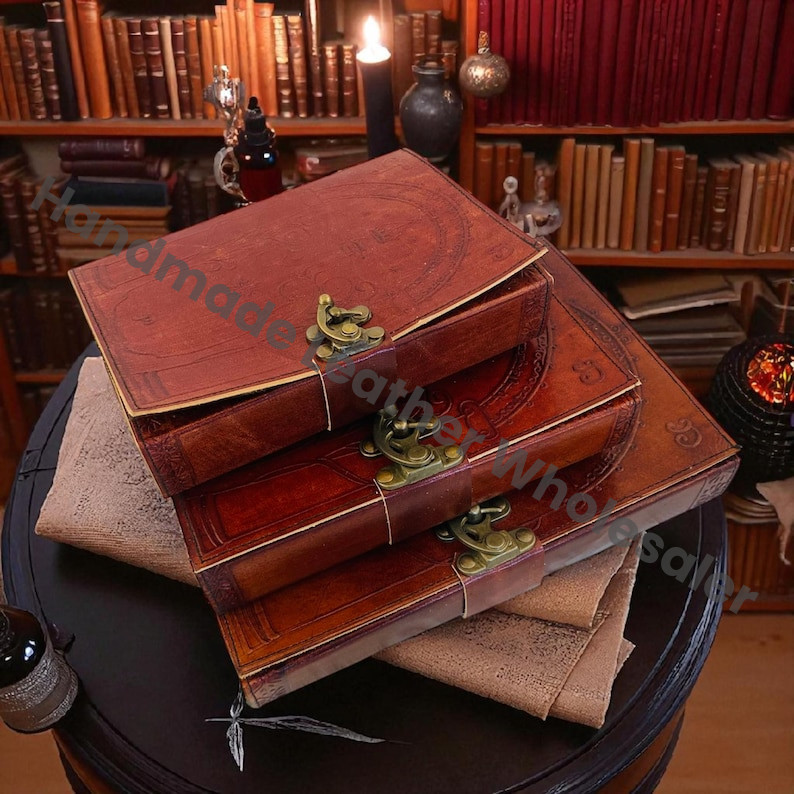 Doors of Durin Grimoire – Tolkien Lord of the Rings Leather Journal | Handmade Fantasy Notebook | Book of Shadow | Unique Gift for Christmas