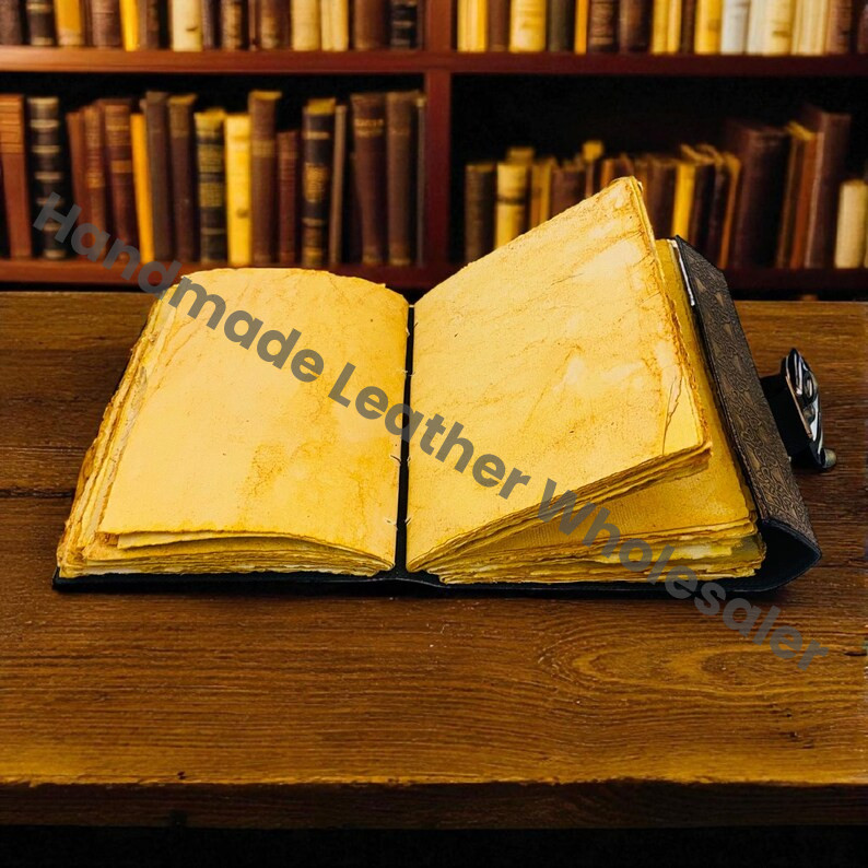 Doors of Durin Grimoire – Tolkien Lord of the Rings Leather Journal | Handmade Fantasy Notebook | Book of Shadow | Unique Gift for Christmas