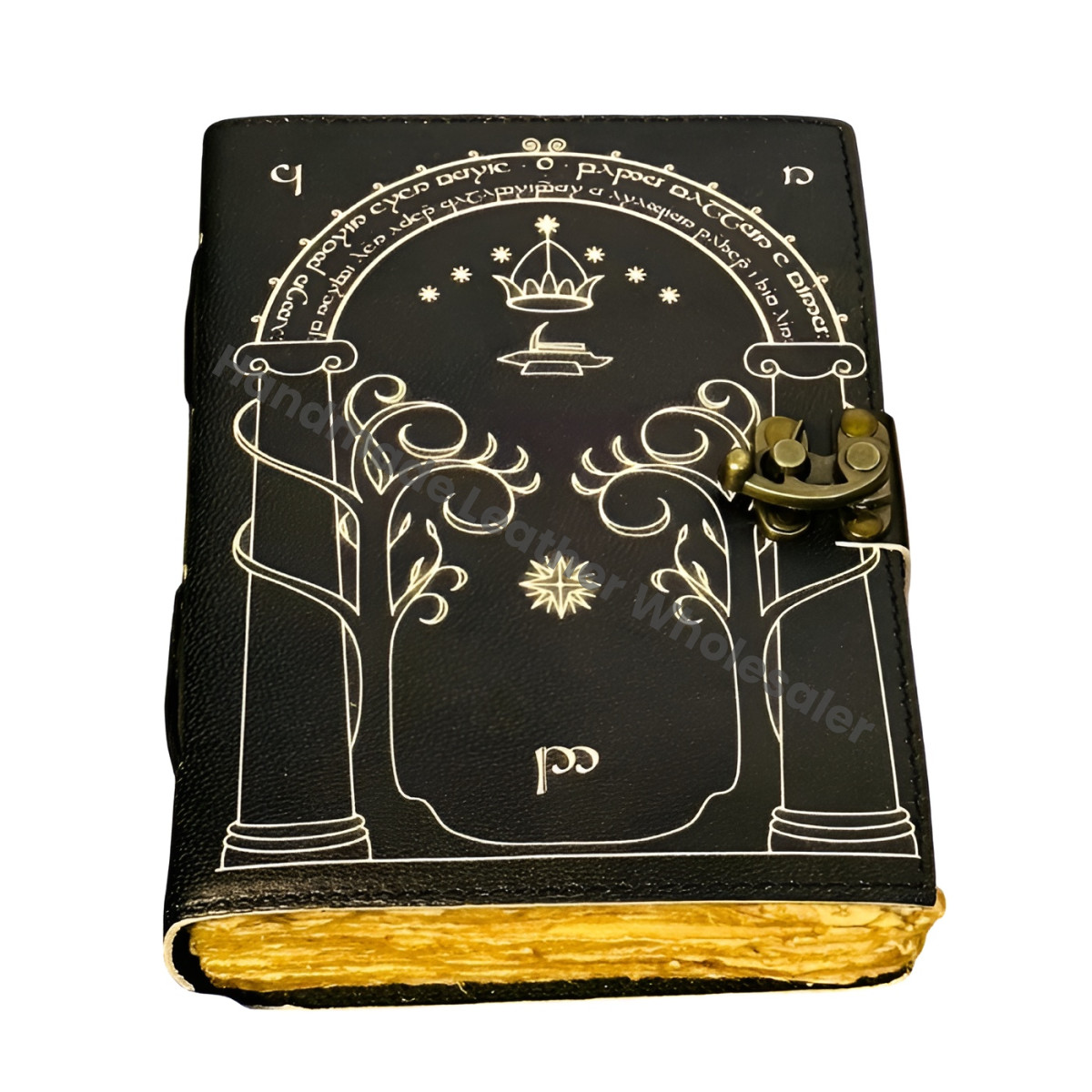 Doors of Durin Leather Grimoire Journal, Tolkien Book of Shadows