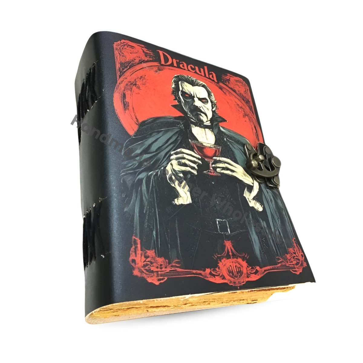 Dracula Vegan Leather Journal – Gothic Sketchbook