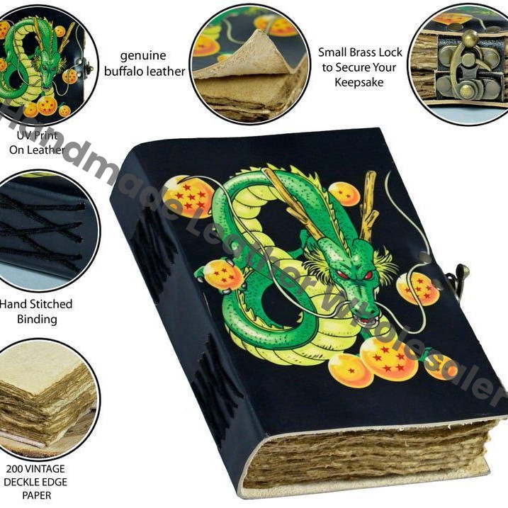 Dragon Ball Z Leather Journal: Shenron Embossed Anime Sketchbook