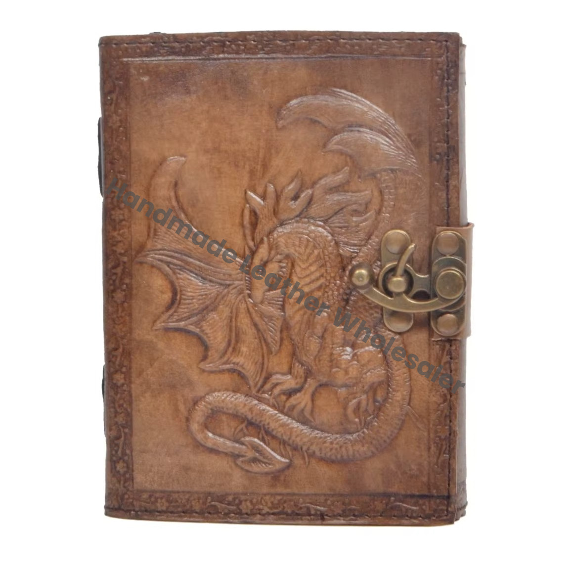 Dragon Book Shadows Grimoire Charcoal Hardcover Handmade Leather Notebook Office Diary Embossed Blank Journal Drawing Gift