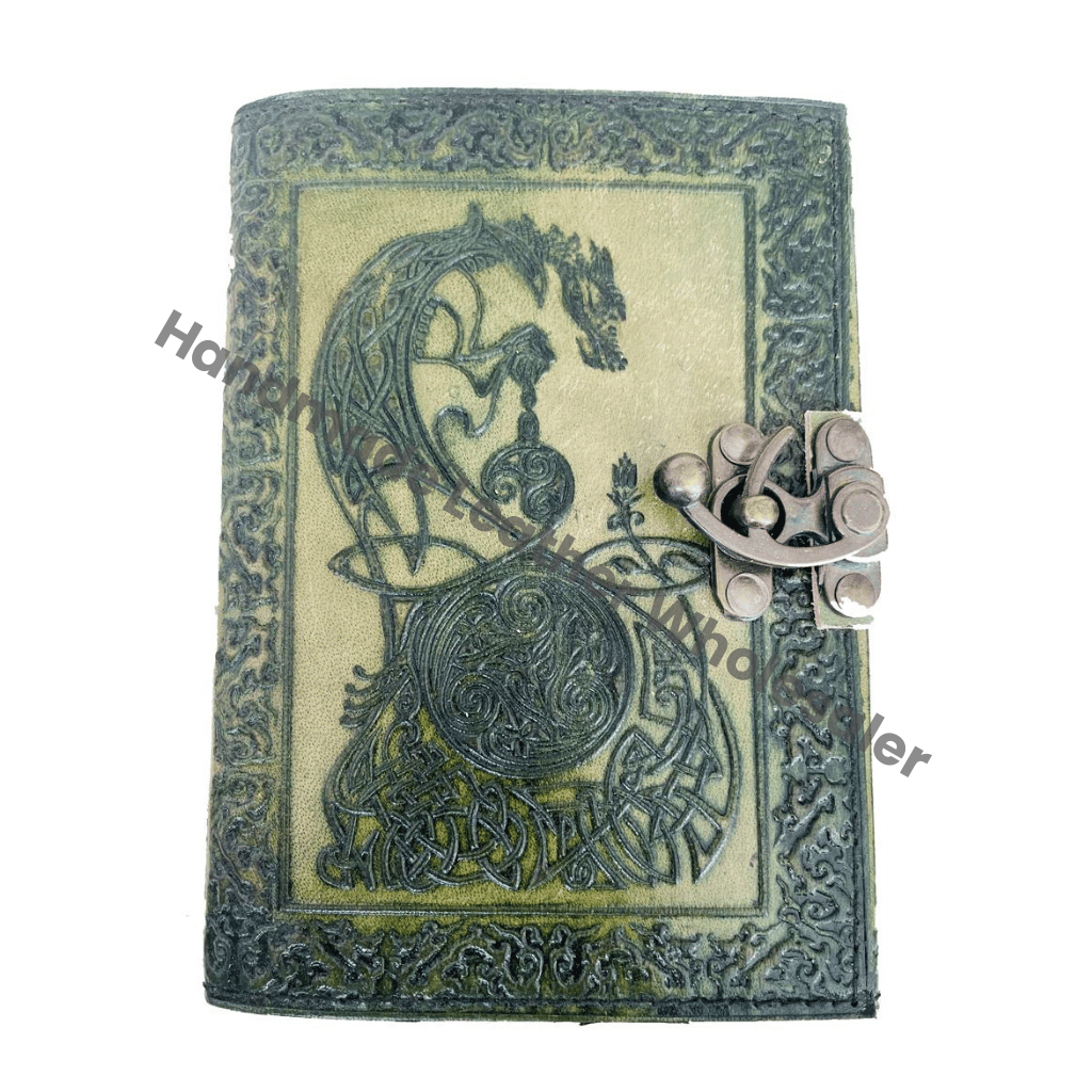 Dragon Embossed Handmade Personal Organizer Notebook Leather Journal Beautiful for Collage Book of Shadows Poetry Book