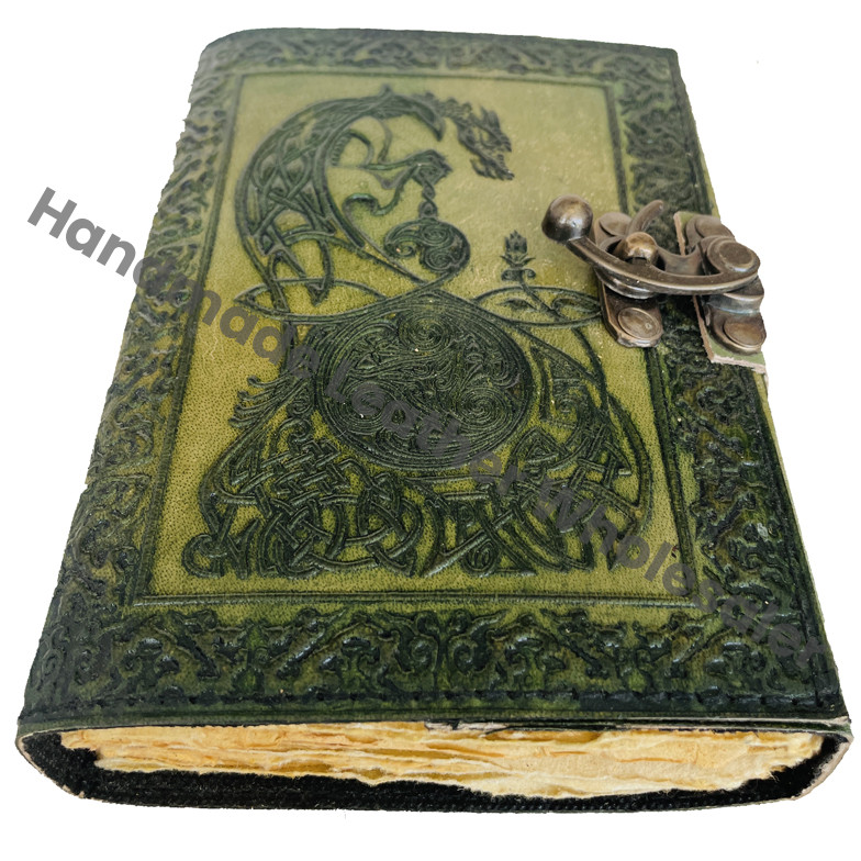 Dragon Embossed Handmade Personal Organizer Notebook Leather Journal Beautiful for Collage Book of Shadows Poetry Book