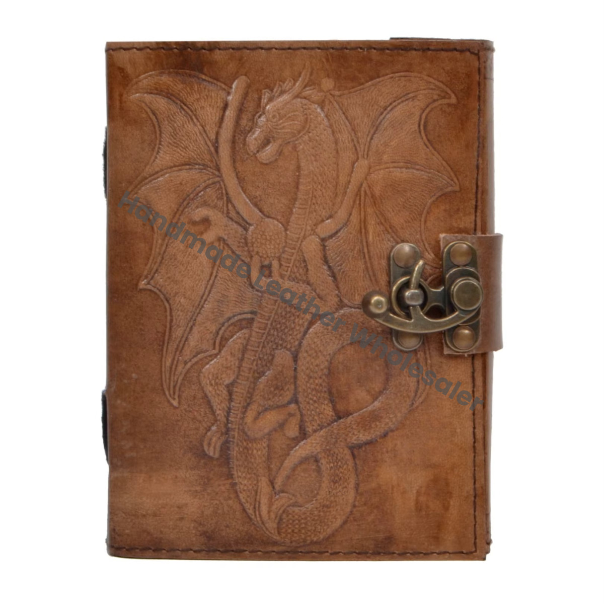 Dragon Leather Embossed Journal Grimoire Office Diary College Poetry Sketchbook Planner Travel Recyclable Handmade Paper Gift