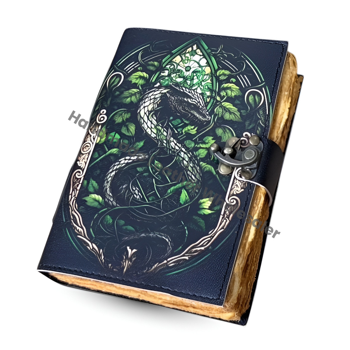 Dragon Leather Journal: Vintage Handmade Deckle Edge Paper Sketchbook