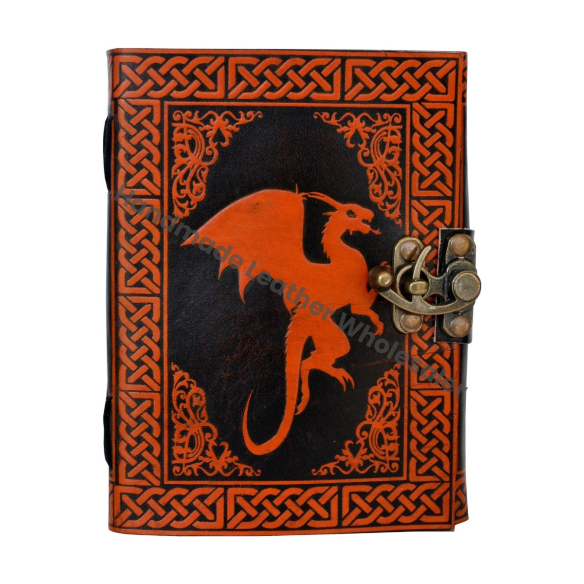 Dragon Vintage Leather Large Journal for Women Wholesaler Book of Shadows Sketchbook Cotton Art Paper notebooks Planner Travel