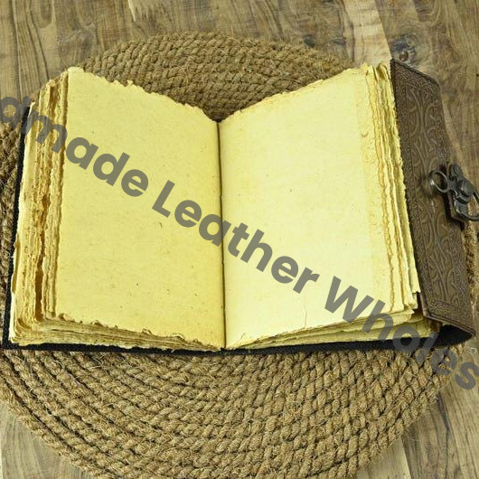 Embossed Egyptian Cat Leather Journal: Vintage Lock Book of Shadows